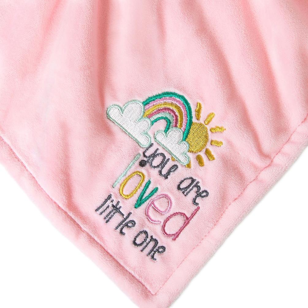 Tiny Tatty Teddy Bear Pink Baby Comforter Extra Image 1